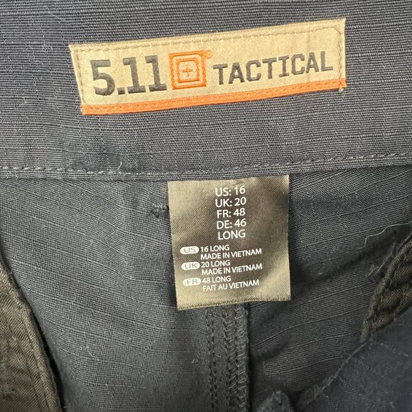 5.11 Tactical Women's FLEX-TAC TDU Ripstop Pant‎ Dark Navy Size 16L NWOT - Picture 6 of 14